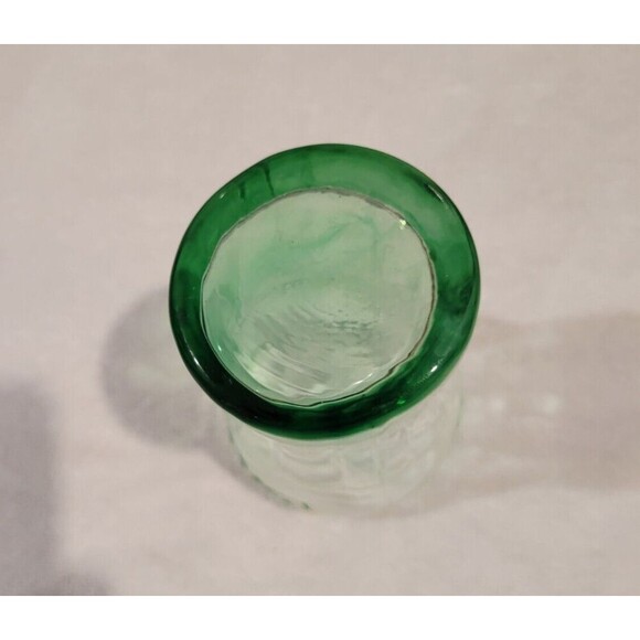Vintage Classic Green Coca-Cola Glass - Contoured, Genuine Glass, 6" - Picture 5 of 8